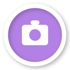 ALPR (suspected) map icon. Possible / suspected license plate reader (lighter purple).