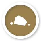 Object on road map icon. Debris, pothole, animal, or other object hazard.