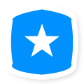 Police map icon. Reported police / speed trap (shield). Fresh reports may show a subtle pulse ring on the live map.